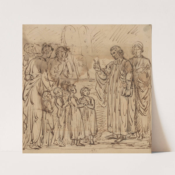 Bible Lesson (recto) (1780-1790) by Mather Brown