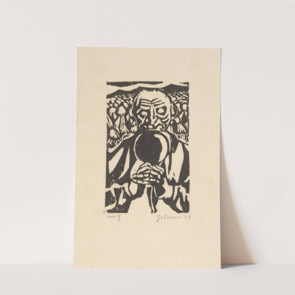 Biddende boer (1924) by Jo Bezaan