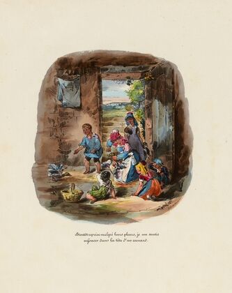 Bientôt reprise malgré leurs pleurs, je me sentis enfoncer dans la tête d’un canard. (1828)