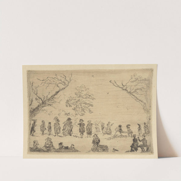 Bijeenkomst in een park by James Ensor