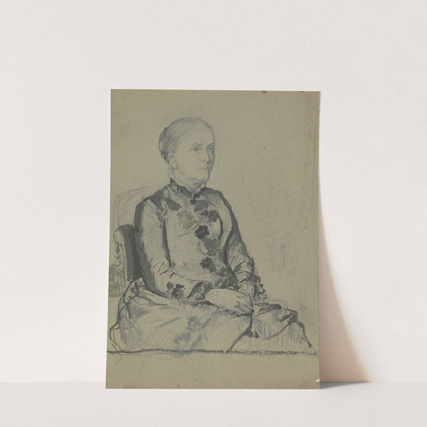 Bildnis Amalie Scholderer, der Schwägerin des Künstlers by Otto Scholderer