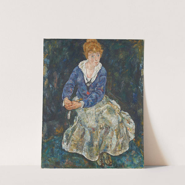 Bildnis der Frau des Künstlers, Edith Schiele (1918) by Egon Schiele