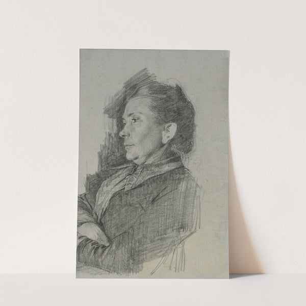 Bildnis der Mutter des Künstlers by Fritz Boehle