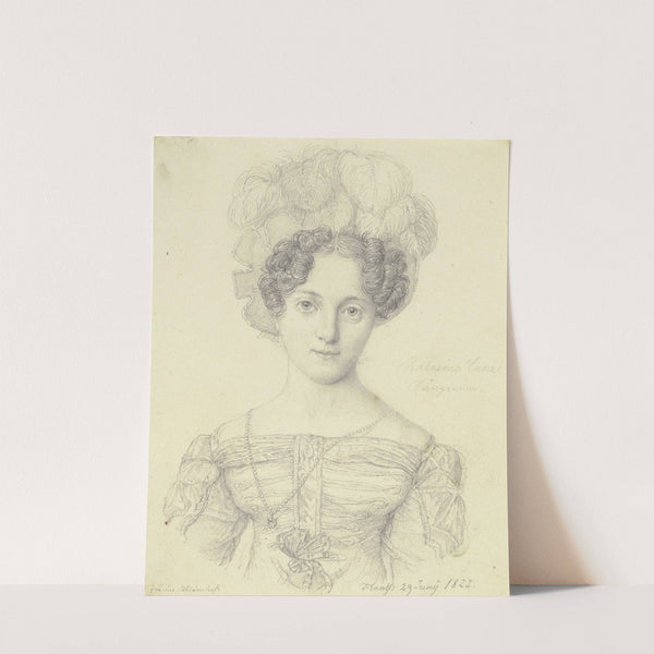 Bildnis der Sängerin Catharina Canzi by Nikolaus Hoff