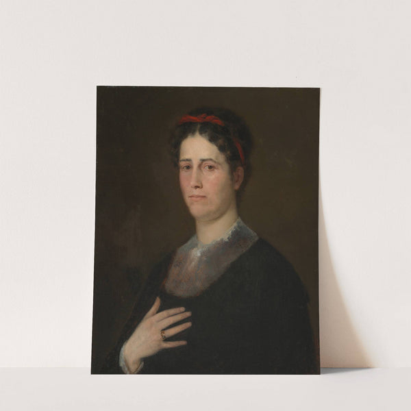 Bildnis der Schwester des Künstlers, Katharina (spätere Frau Kirchdorffer) by Wilhelm Leibl