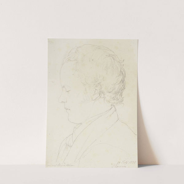 Bildnis des Dresdener Landschaftsmalers Ernst Oehme by Nikolaus Hoff