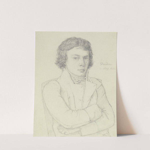 Bildnis des Hannoveraner Historienmalers Heinrich Schulz by Nikolaus Hoff