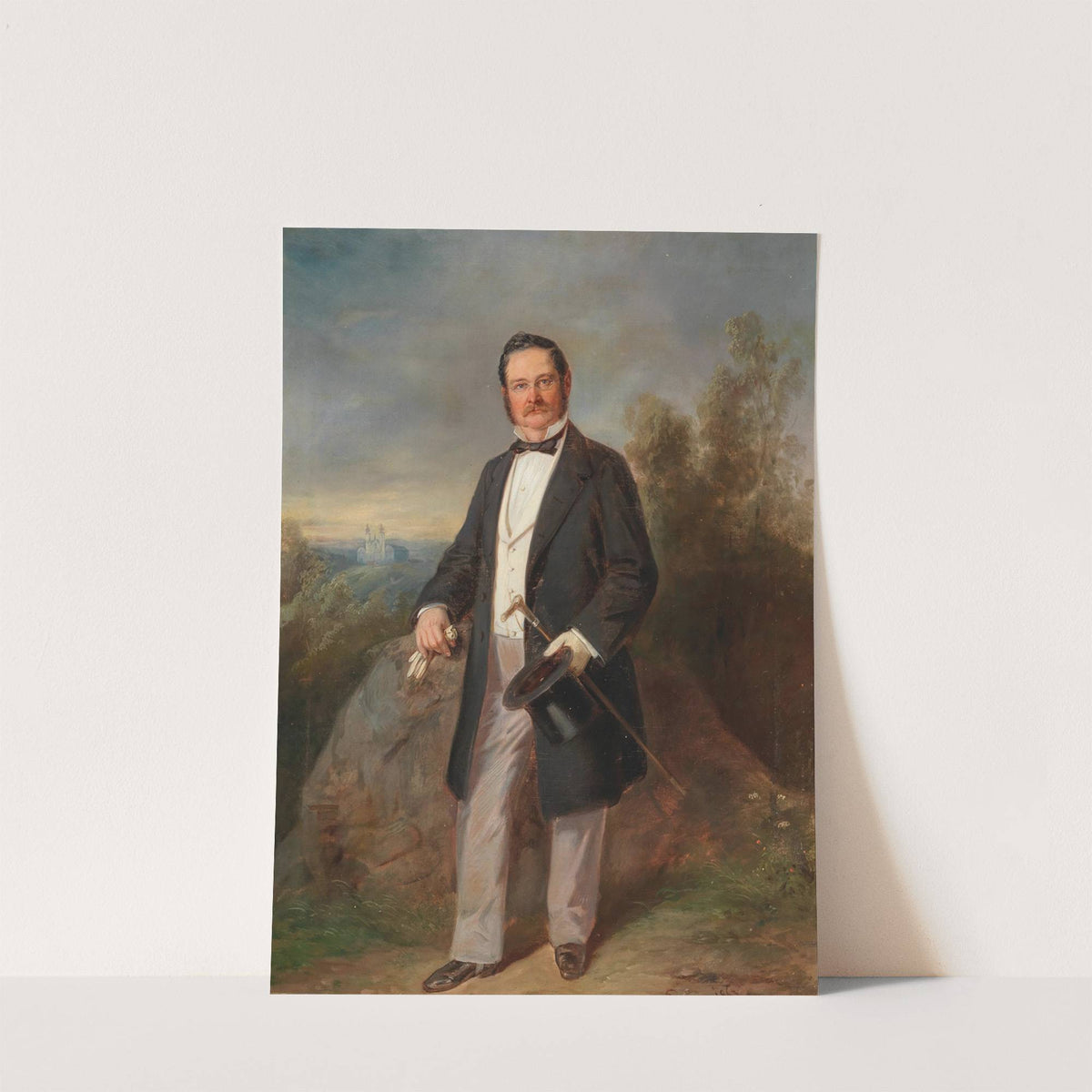 Bildnis des Josef Edler von Kriehuber by Carl Martin Ebersberg