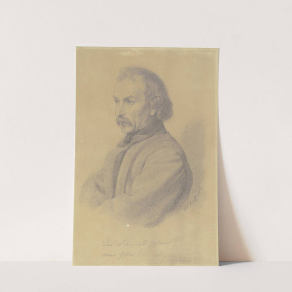 Bildnis des Künstlers Jakob Fürchtegott Dielmann by Hugo Kauffmann