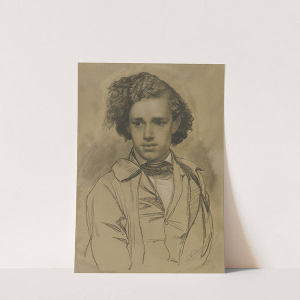 Bildnis des Malers Albert Hendschel. by Philipp Winterwerb