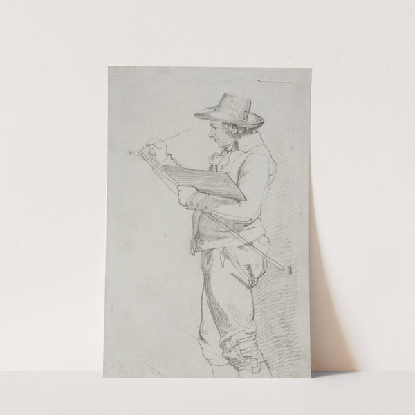 Bildnis des Malers Johann Erdmann Hummel als Stipendiat in Rom by Feodor Iwanowitsch Kalmück
