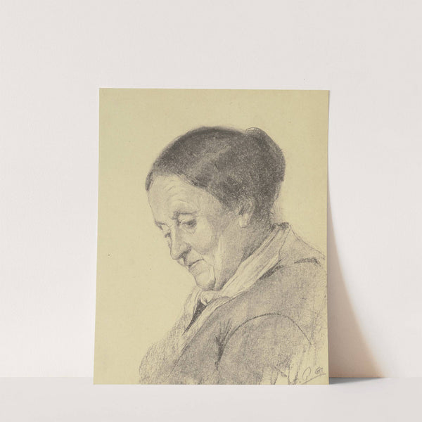 Bildnis einer alten Frau im Dreiviertelprofil by Alois Gabl