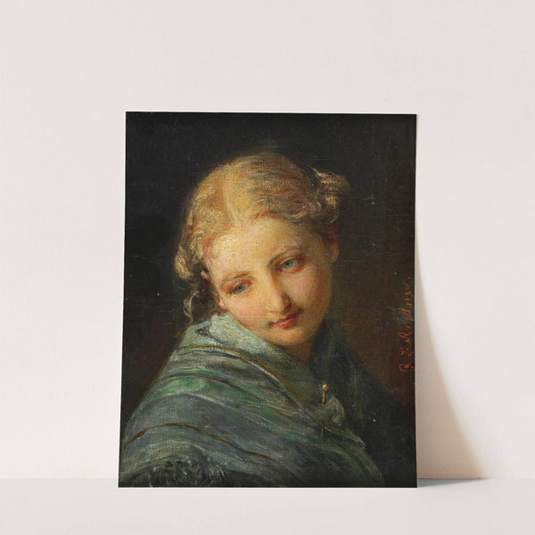 Bildnis einer blonden jungen Frau (ca 1860-65) by Johann Baptist Reiter