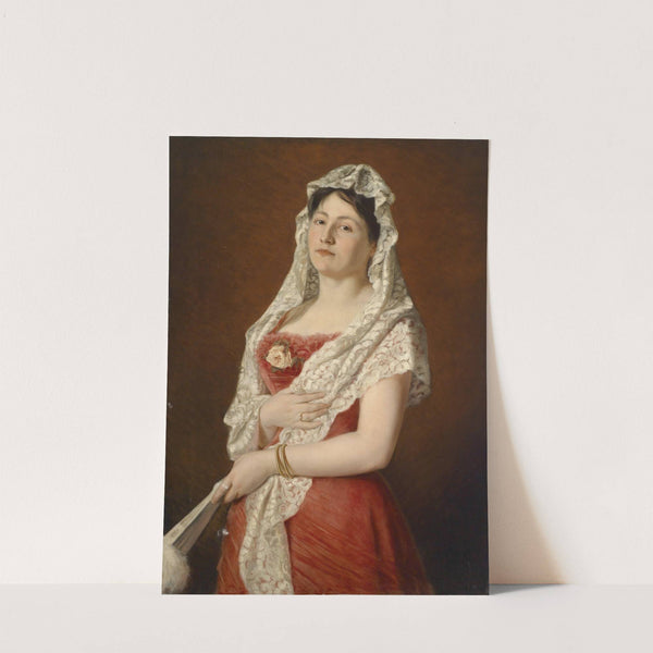 Bildnis einer Dame by Ludwig Gloss
