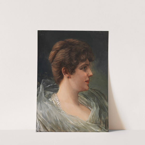 Bildnis einer Dame im Profil by Wilhelm Trübner