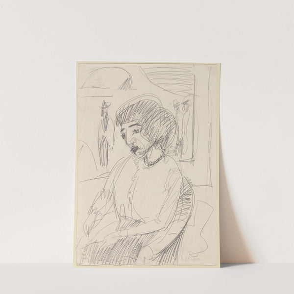 Bildnis einer Frau im Sessel (1912) by Ernst Ludwig Kirchner