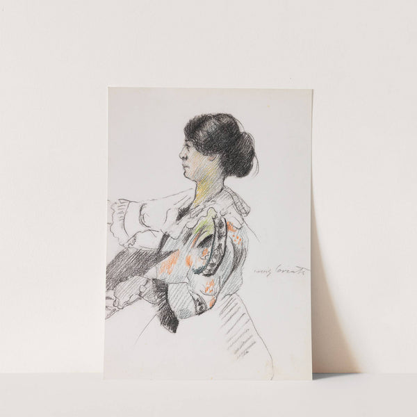 Bildnis einer jungen Dame (Charlotte Berend-Corinth im Profil) (1910) by Lovis Corinth