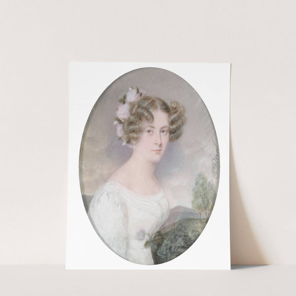 Bildnis einer jungen Frau mit Blumen im Haar by Emanuel Thomas Peter