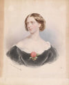 Bildnis einer jungen Frau mit Rose (1859)