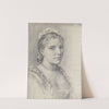 Bildnis einer jungen Frau nach rechts by Otto Scholderer