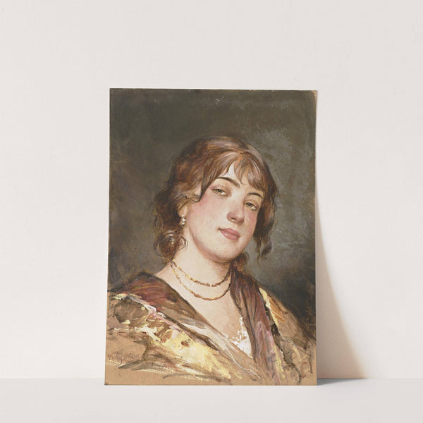 Bildnis einer jungen Italienerin by Eugen von Blaas