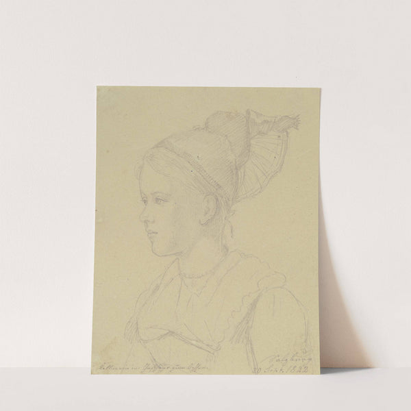 Bildnis einer Kellnerin im Salzburger Gasthaus Zum Ochsen by Nikolaus Hoff