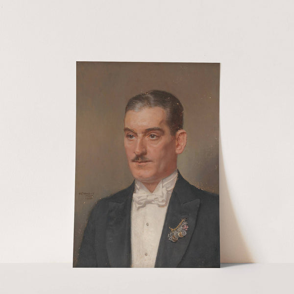 Bildnis eines Herrn mit Miniaturkette (1934) by Alexander Pock