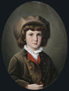 Bildnis eines Jungen in grüner Jacke mit Pelzmütze