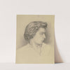 Bildnis eines jungen Mannes im Profil nach rechts by Otto Scholderer