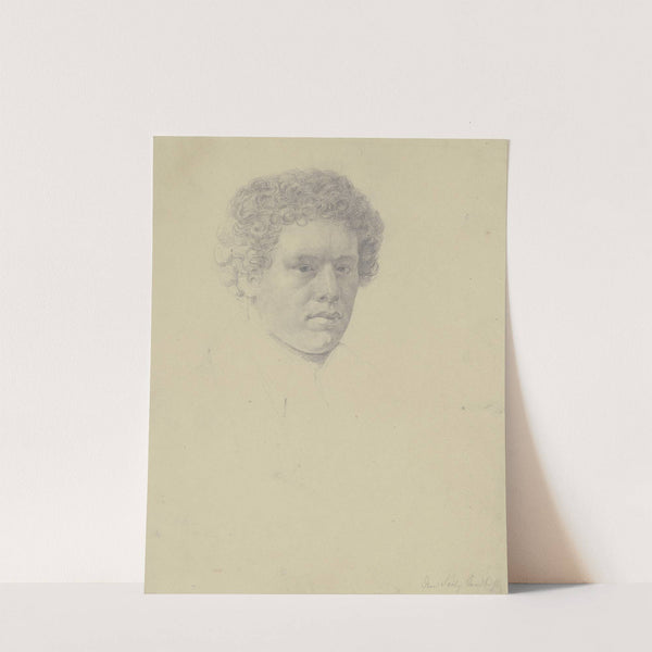 Bildnis eines junger Mannes mit krausem Haar (Fritz Sandbühl) by Eugen Eduard Schäffer