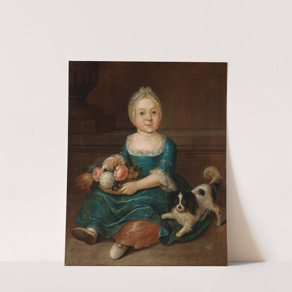 Bildnis eines kleinen Mädchens (1771) by August Christian Hauck