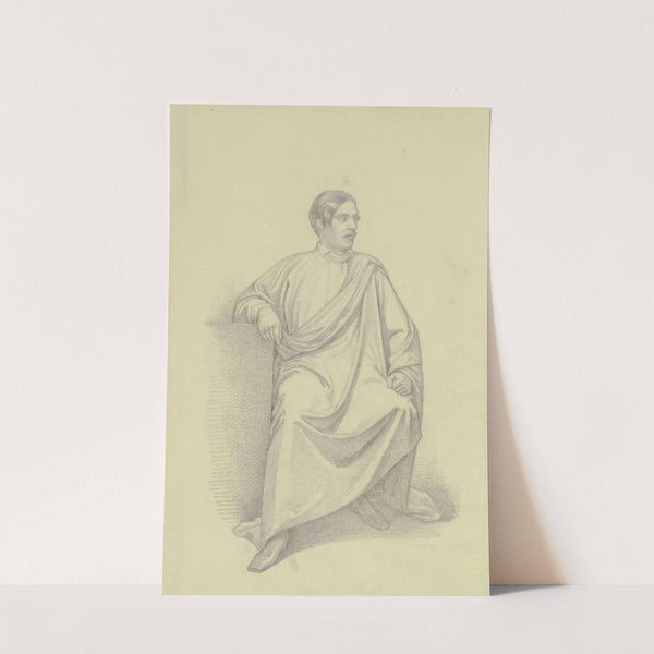 Bildnis eines Mannes im Mantel (1847) by Ferdinand Fellner