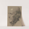 Bildnis eines Mannes im Profil nach links by Hermann Pistor
