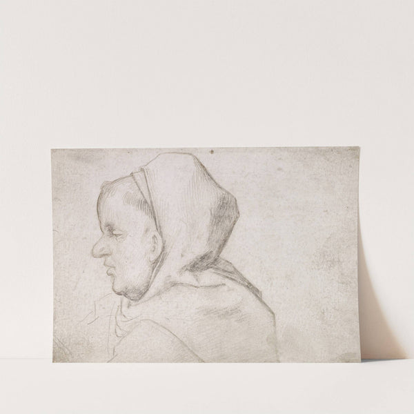 Bildnis eines Mönchs mit Kappe, im Profil nach links by Hans Holbein The Elder