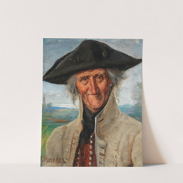 Bildnis eines Veteranen by Josef Theodor Moroder-Lusenberg