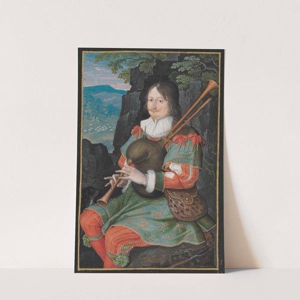 Bildnis Georg Friedrich Herr zu Rappoltstein, als Dudelsackpfeifer (Pfeiferkönig) by Friedrich Brentel