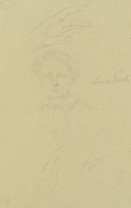 Bildnis Louis Frank und Handstudien