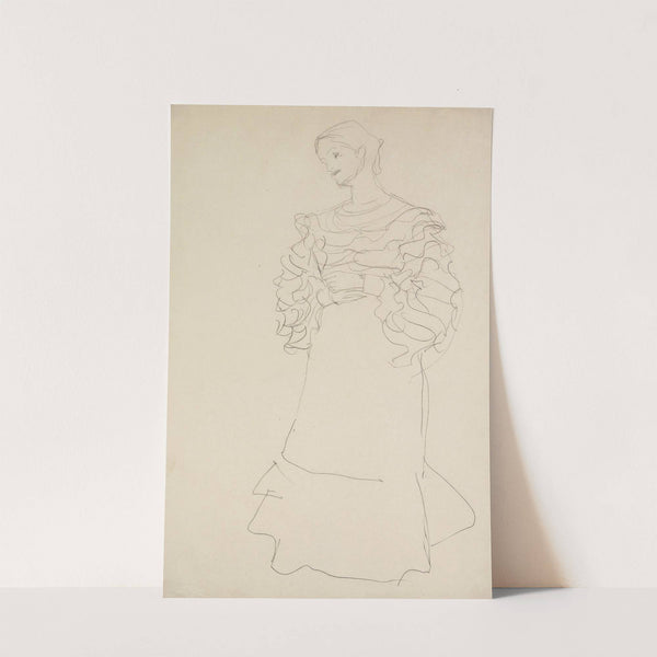 Bildnis Magda Mautner-Markhof Studie by Gustav Klimt
