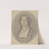 Bildnis Mathilde Hoff, Schwester des Künstlers by Johann Jakob Hoff