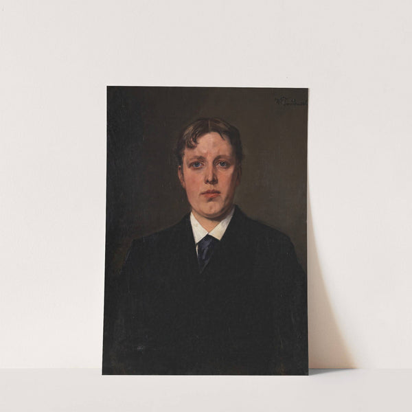 Bildnis Nikolaus Trübner, Bruder des Künstlers by Wilhelm Trübner