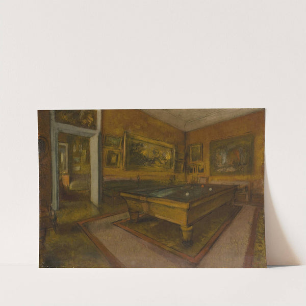 Billiard Room at Ménil-Hubert (1892) by Edgar Degas
