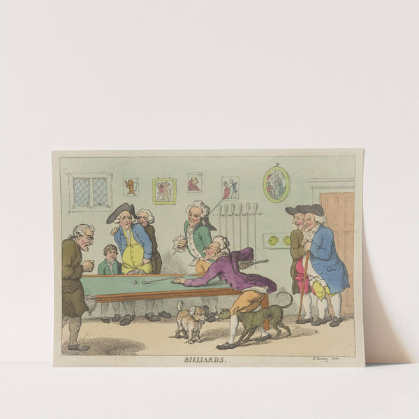Billiards by Thomas Rowlandson