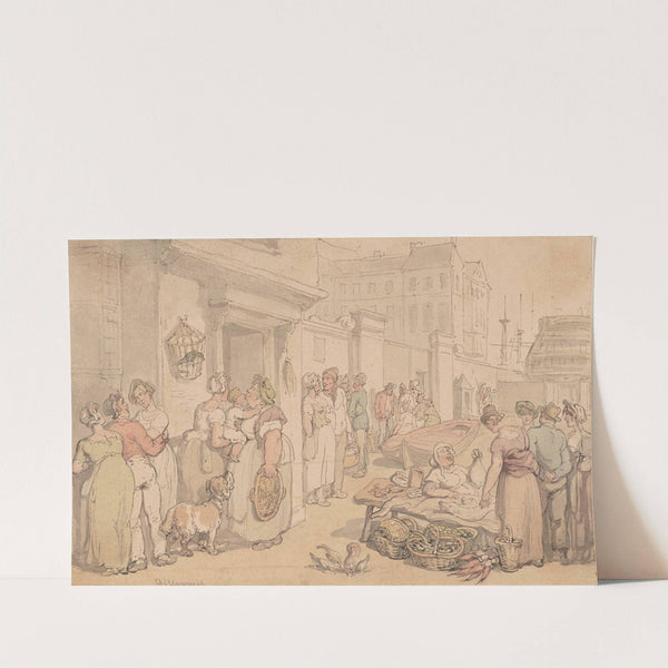 Billingsgate Fish Market (ca. 1780–1825) by Thomas Rowlandson