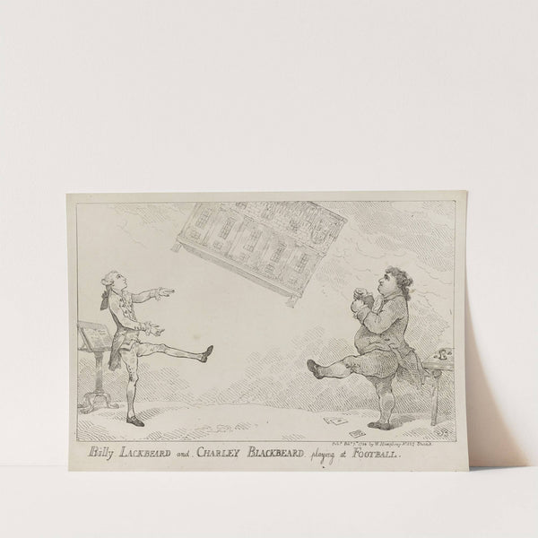 Billy Lackbeard and Charley Blackbeard playing at football (1784) by Thomas Rowlandson