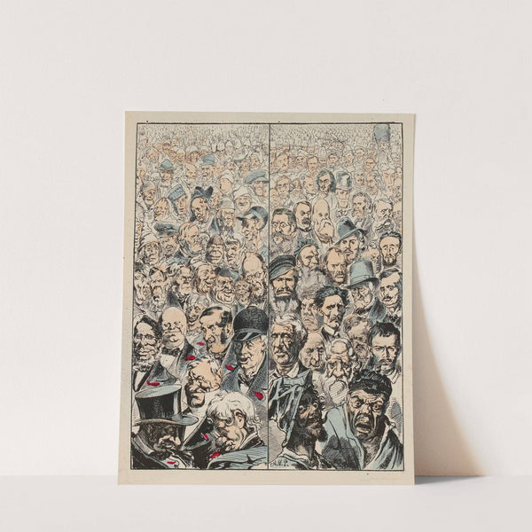 Binettes d’électeurs (1870) by Zut (Alfred Le Petit)