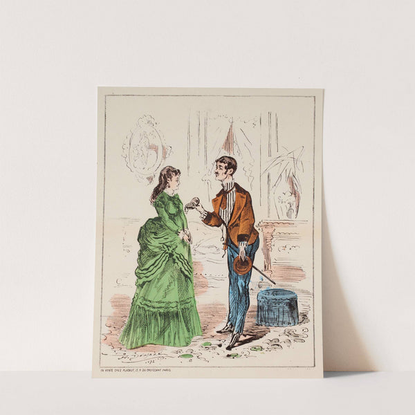 Binettes parisiennes par H. Demare Les etrennes à breda street by Henri Demare