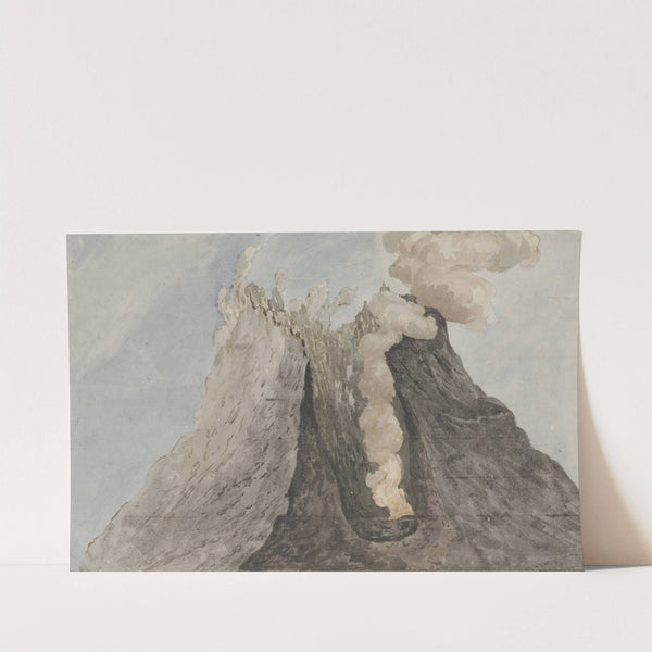 Binnenzijde van krater Etna (1778) by Willem Carel Dierkens