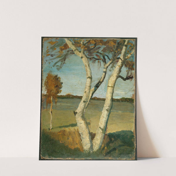 Birch Tree in a Landscape by Paula Modersohn-Becker