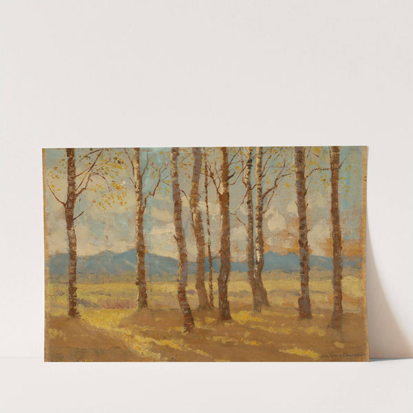 Birches in Autumn by Ferdinand Katona