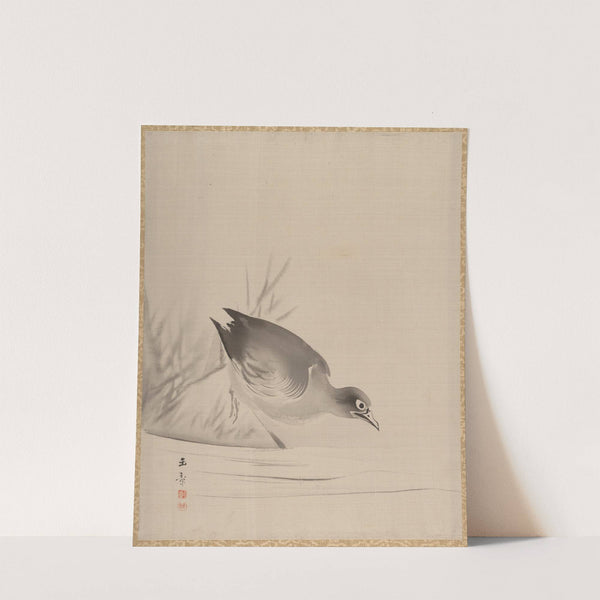 Bird at the Water’s Edge (1887–92) by Kawabata Gyokushō